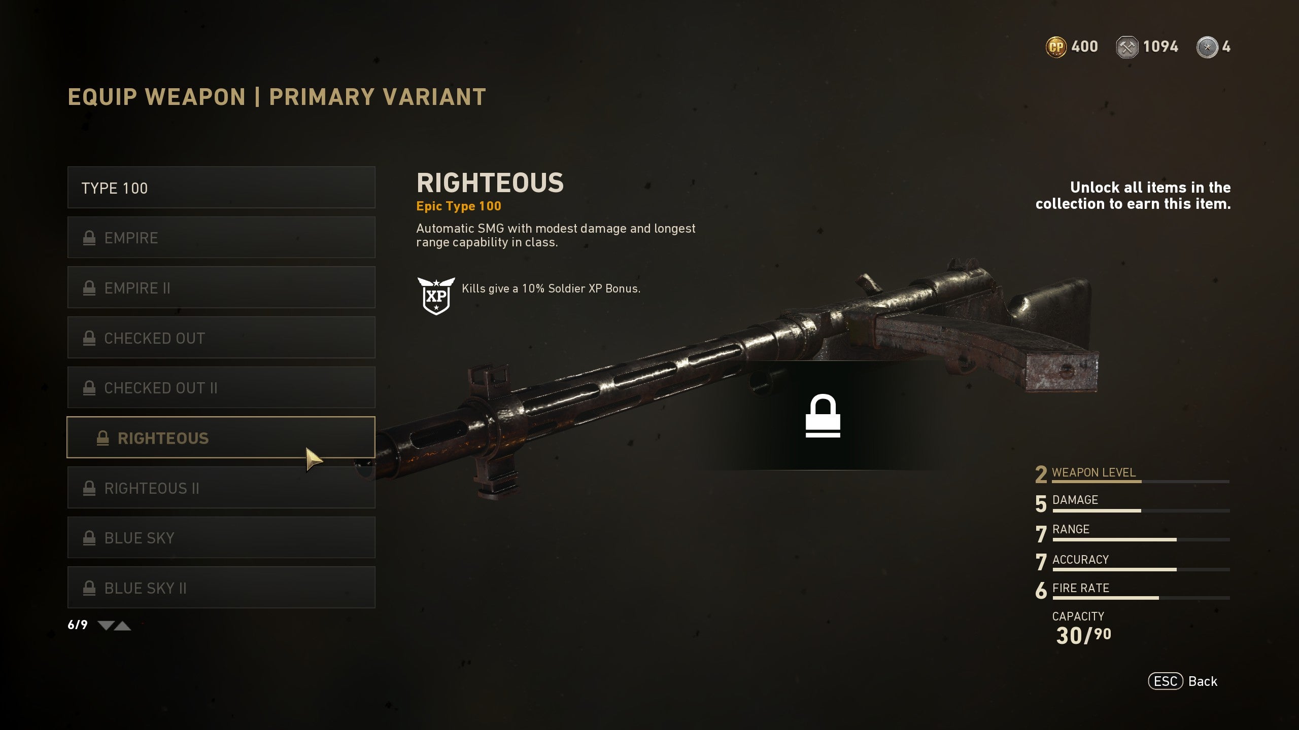 Call of Duty: WW2 - all weapon variants and skins currently in the game